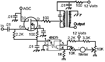 MOSFET Amplifier with S-Meter