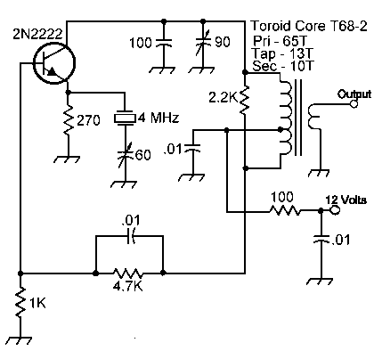 4 MHz Crystal Oscillator